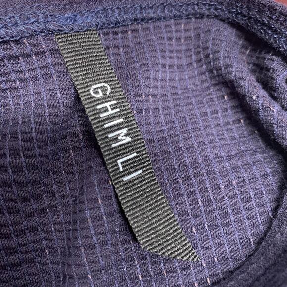 GHIMLI Blue Peplum Babydoll Tank Top Sz XS? - Picture 3 of 3